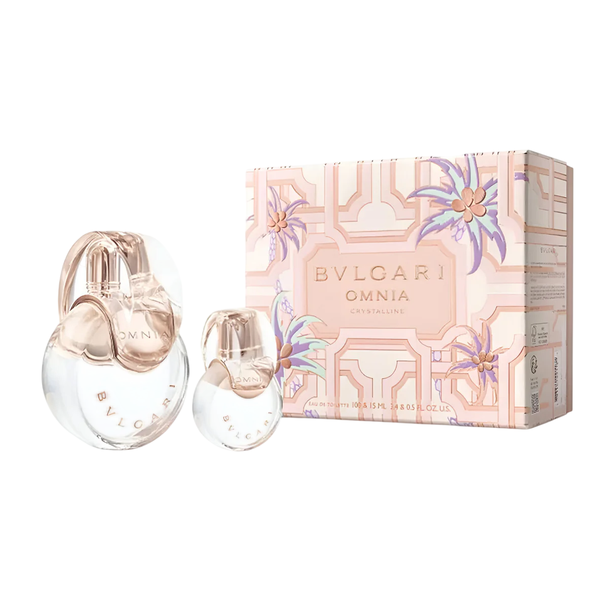 Set Bvlgari: Omnia Crystalline, Eau De Toilette, For Women, 100 ml + Omnia Crystalline, Eau De Toilette, For Women, 15 ml *Miniature