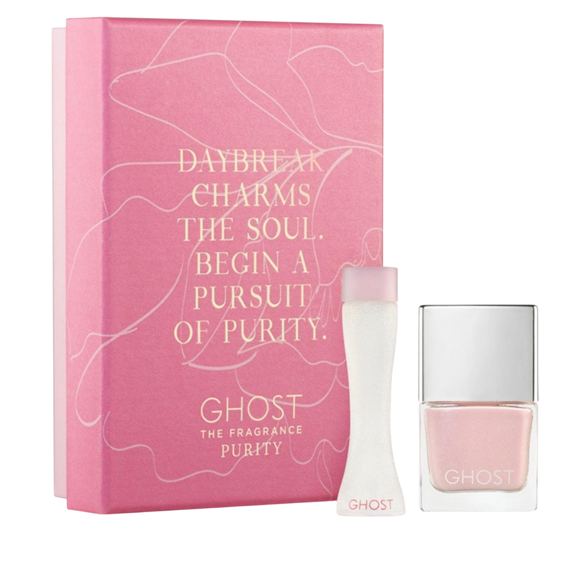 Set Ghost: Purity, Eau De Toilette, For Women, 5 ml + Ghost, Nail Polish, 10 ml