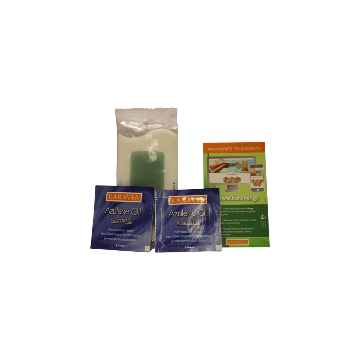 Karaver Velvet Aloe Vera Benzi de ceară pentru epilare 16 buc. Tester