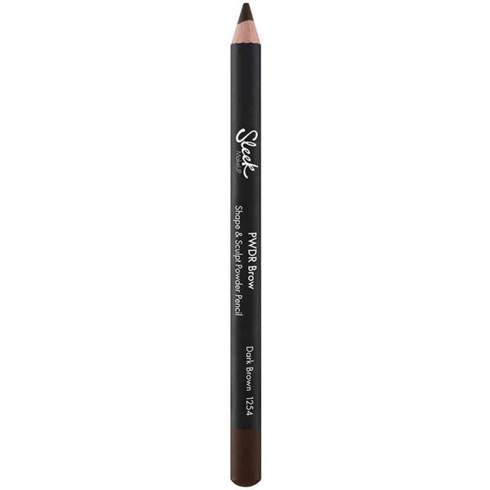 Sleek MakeUP, Pwdr, Blending, Eyebrow Cream Pencil, 1254, Dark Brown, 1.29 g