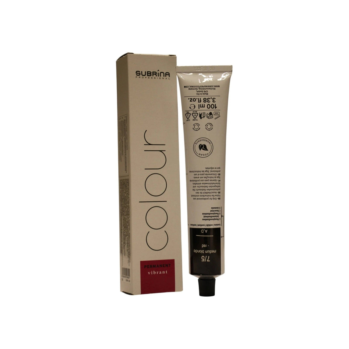 Subrina Professional Essential Colour Vopsea de păr permanentă 7/5 - 100 ml