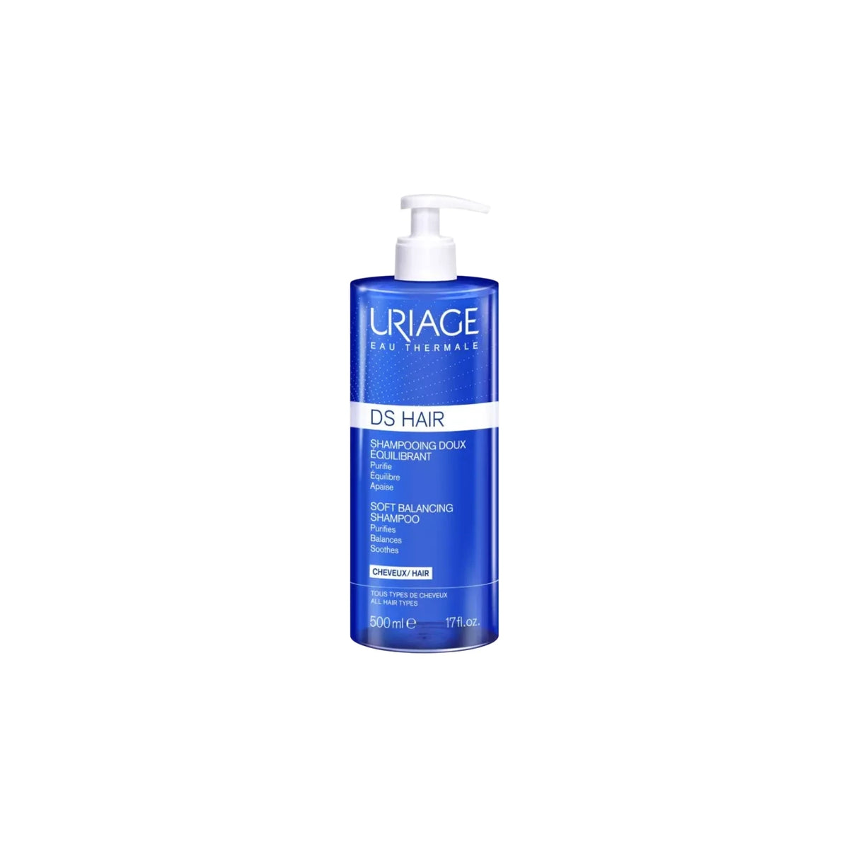Uriage DS Hair Șampon delicat de echilibrare 500 ml