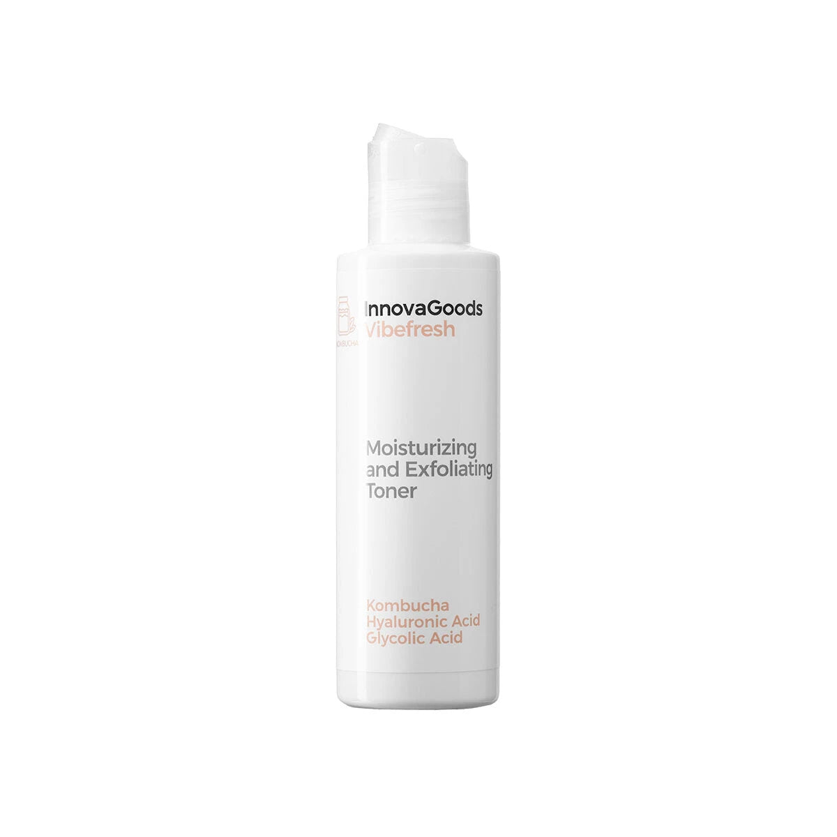 Moisturizing and Exfoliating Facial Toner Kombucha Vibefresh InnovaGoods 150 ml skincare packaging