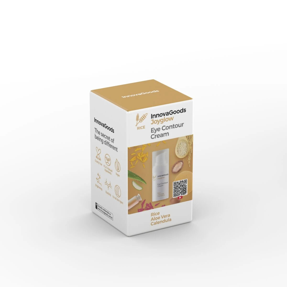 Eye Contour Rice Joyglow InnovaGoods 15 ml product packaging