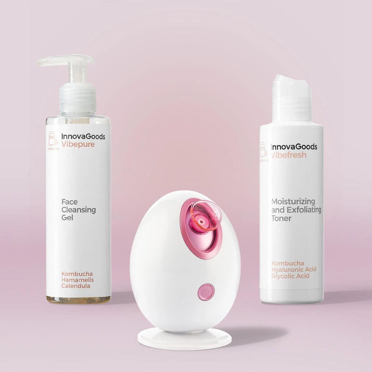 Deep Cleansing Facial Care Pack Kombucha InnovaGoods product packaging