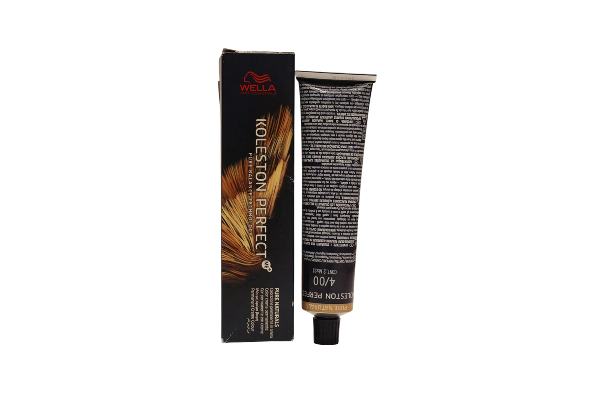 Wella Professionals Koleston Perfect Me+ Vopsea de păr permanentă 4/00 Castaniu mediu natural intens 60 ml Tester