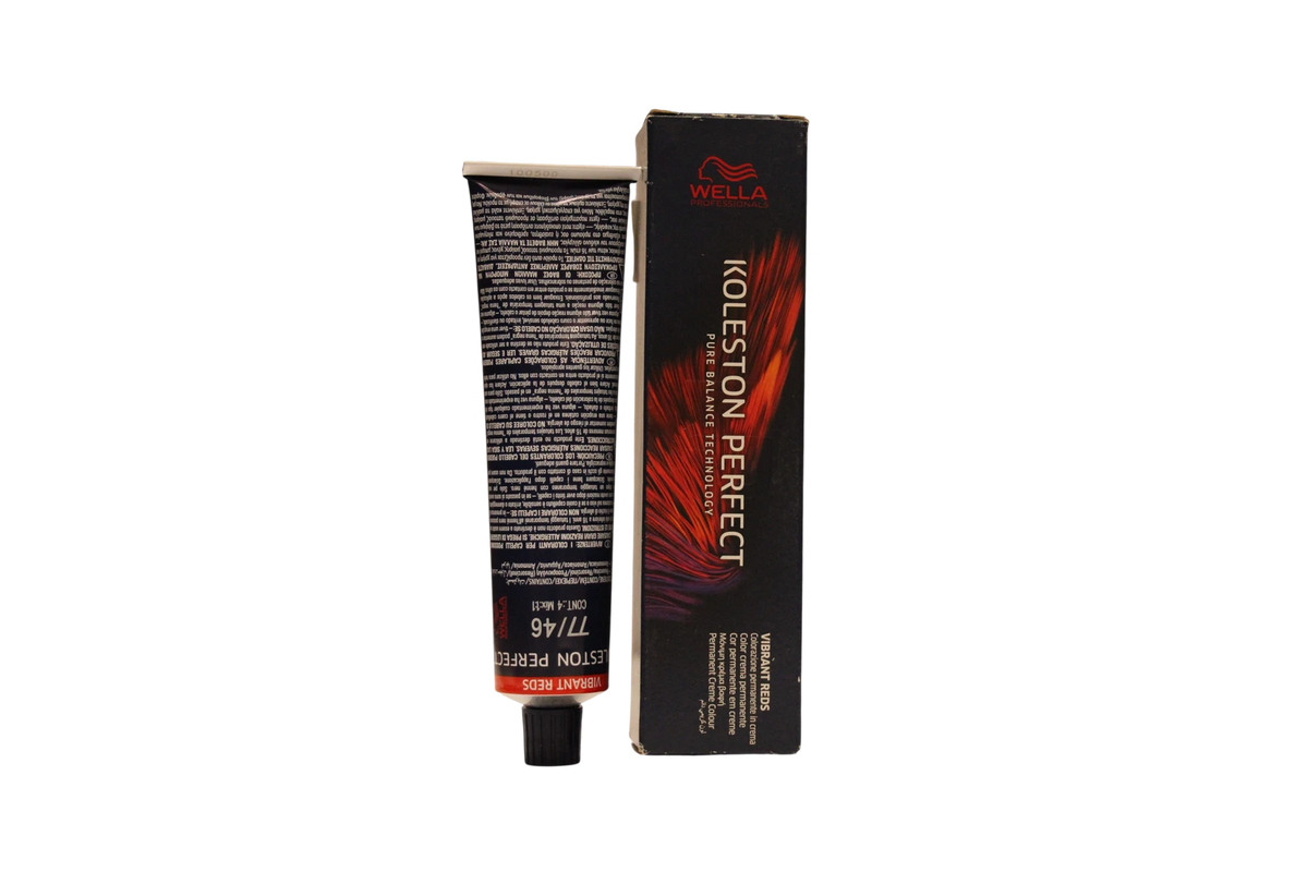 Wella Professionals Koleston Perfect Vopsea de păr permanentă 77/46 Blond mediu roșu violet intens 60 ml Tester