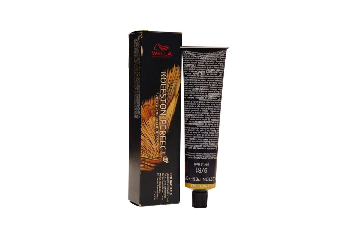 Wella Professionals Koleston Perfect Vopsea de păr permanentă 9/81 Blond foarte deschis cenușiu perlat 60 ml Tester